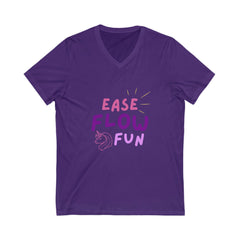 Ease Flow Fun T-Shirt Purple | Grace and Hope Collective