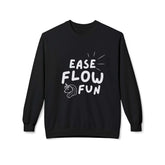 Ease, Flow, & Fun Design | Soft style Fleece Sweatshirt | Black | Grace and Hope Collective