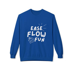 Ease, Flow, & Fun Design | Soft style Fleece Sweatshirt | Royal | Grace and Hope Collective