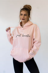 Just Breathe | Soft Pink | Softest Ever Hoodie | Grace and Hope Collective