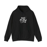 Hooded Sweatshirt - Ease Flow Fun with Shine Bright Design (Black) Grace and Hope Collective