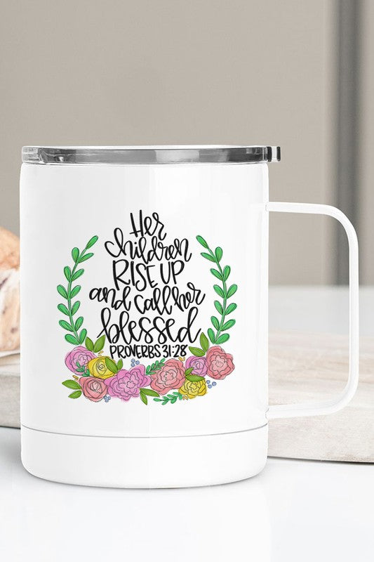 Her Children Rise Up Call Her Blessed Travel Cup - Grace and Hope Collective