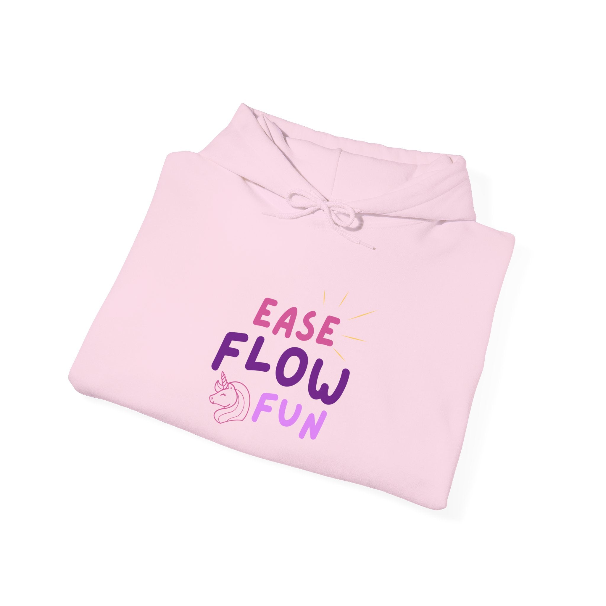 Hooded Sweatshirt - Ease Flow Fun with Shine Bright Design