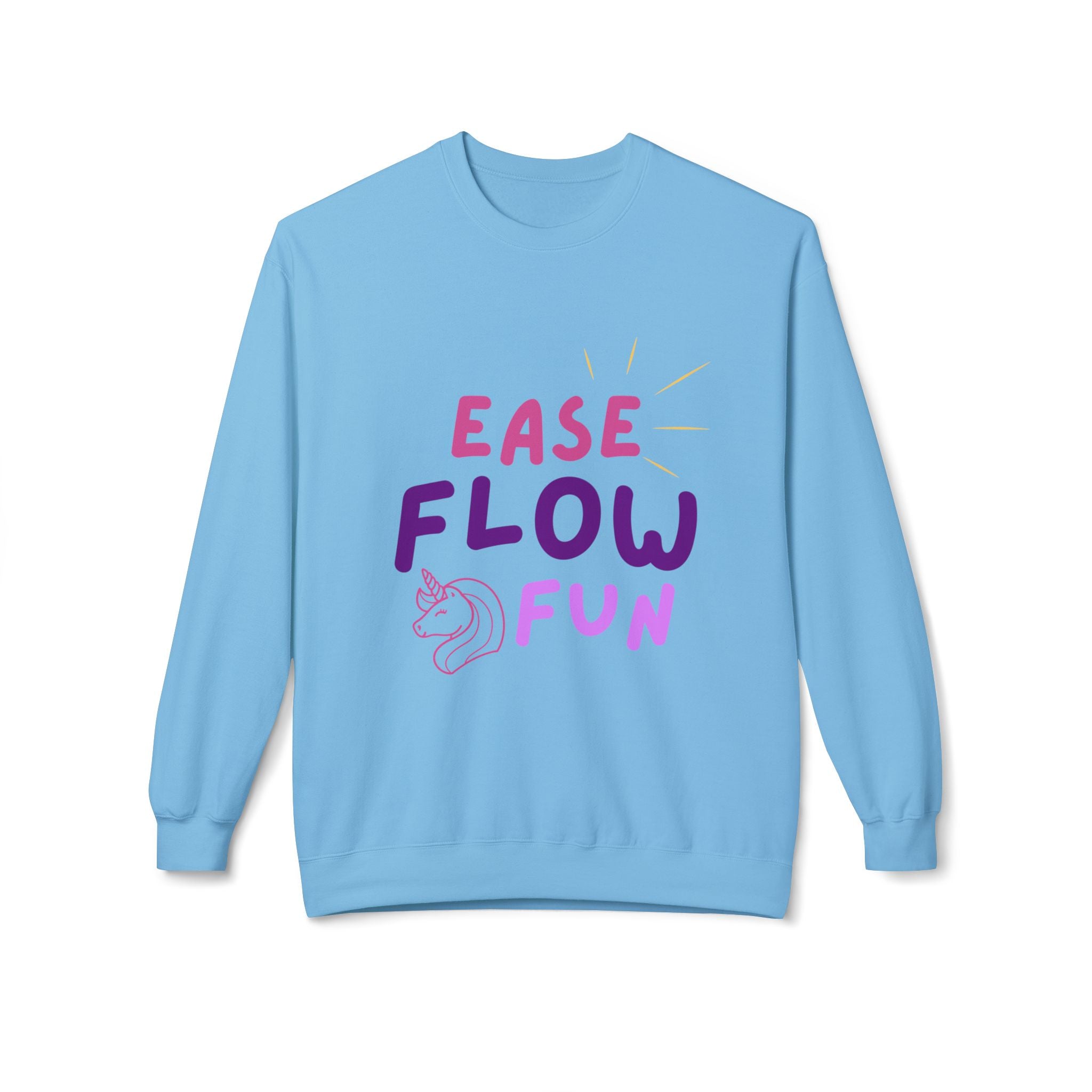 Softstyle Fleece Sweatshirt - Ease, Flow, & Fun Design