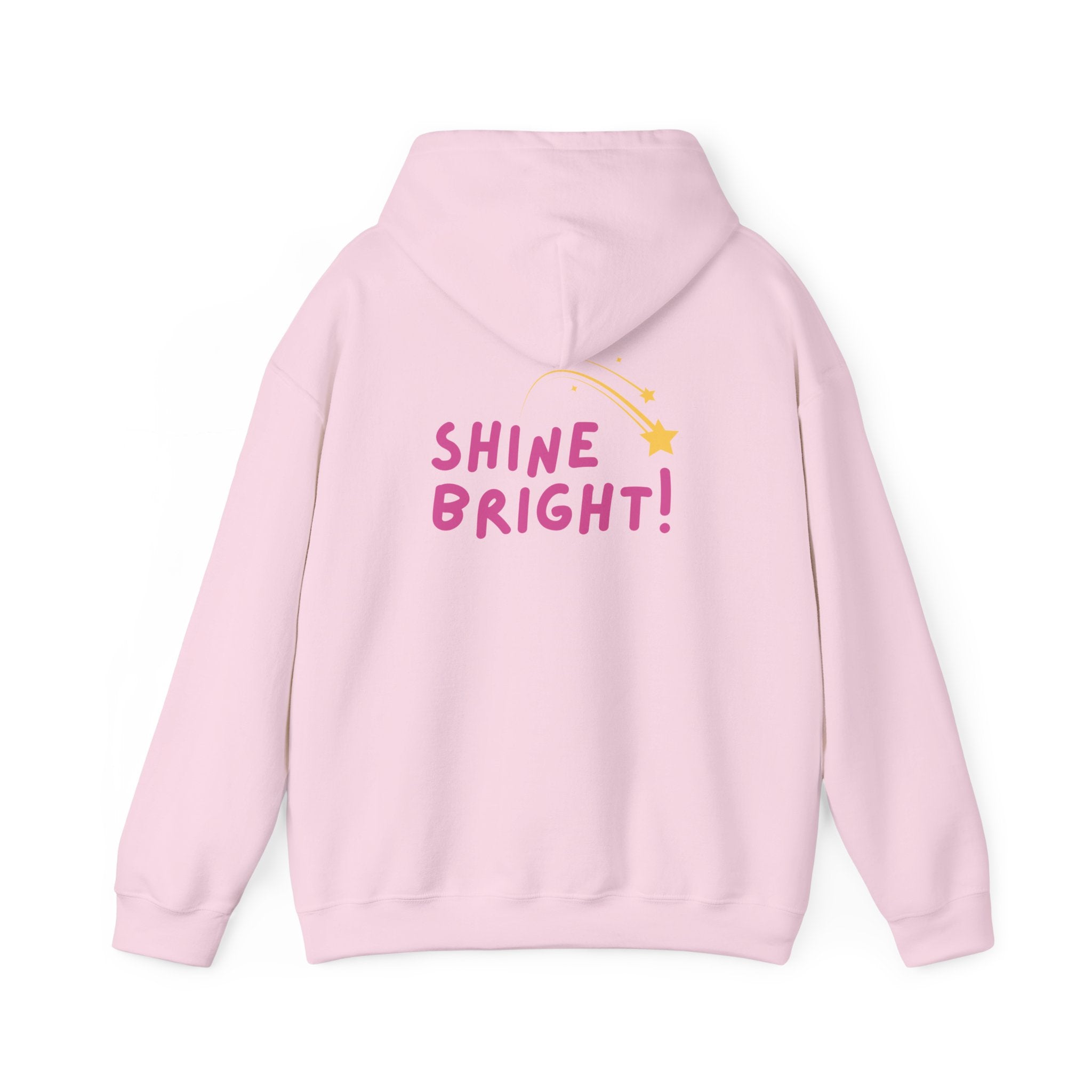 Hooded Sweatshirt - Ease Flow Fun with Shine Bright Design