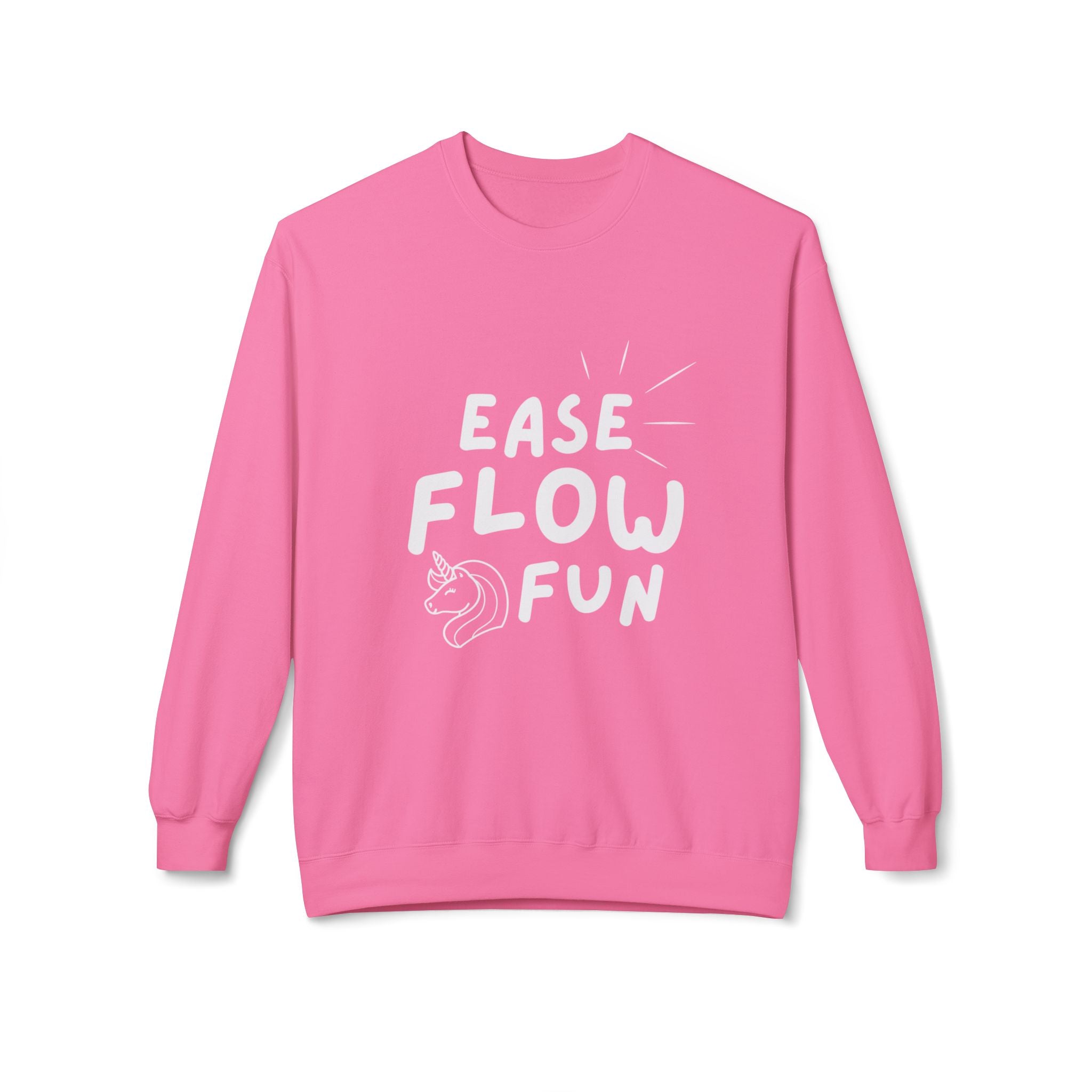 Softstyle Fleece Sweatshirt - Ease, Flow, & Fun Design