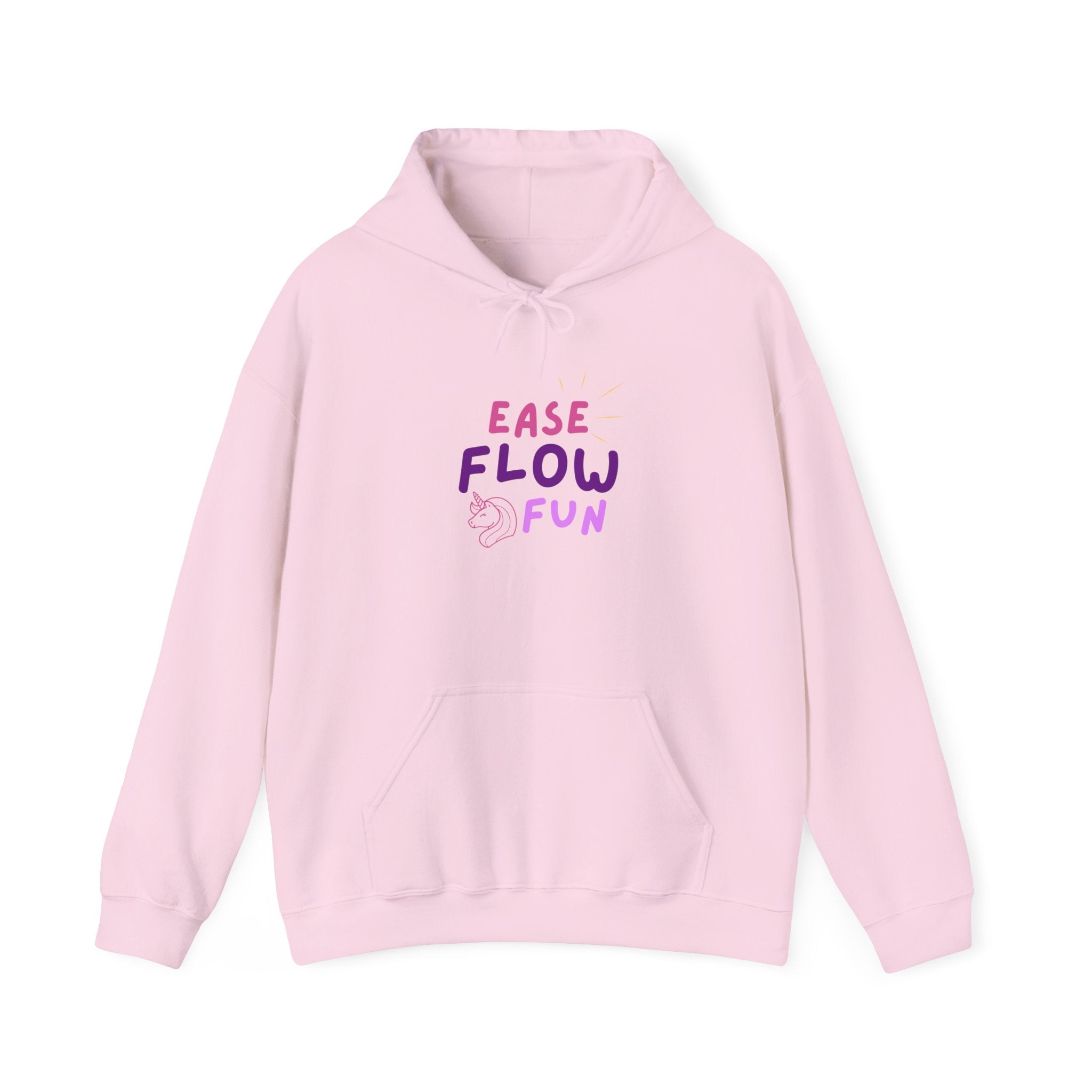 Hooded Sweatshirt - Ease Flow Fun with Shine Bright Design