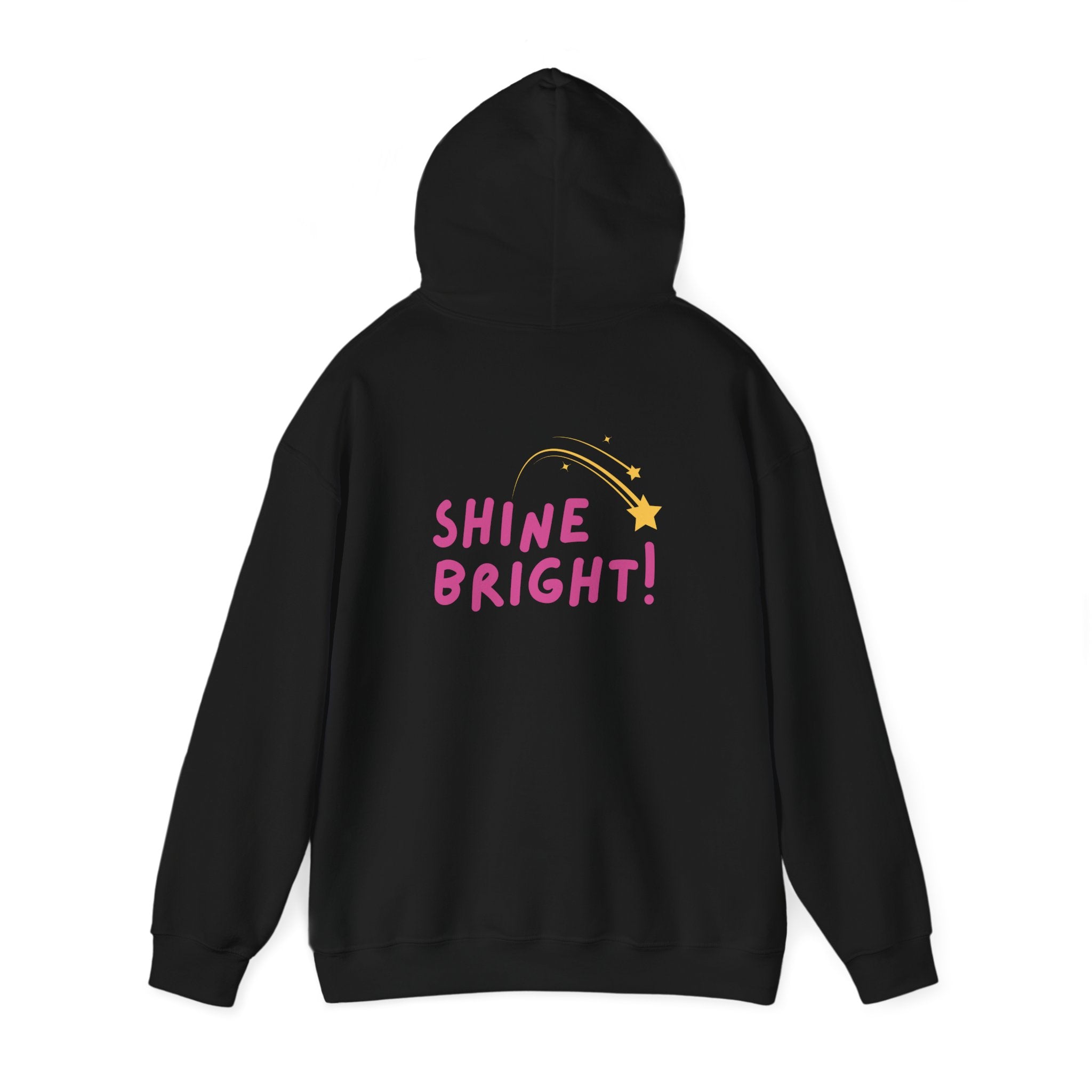 Hooded Sweatshirt - Ease Flow Fun with Shine Bright Design