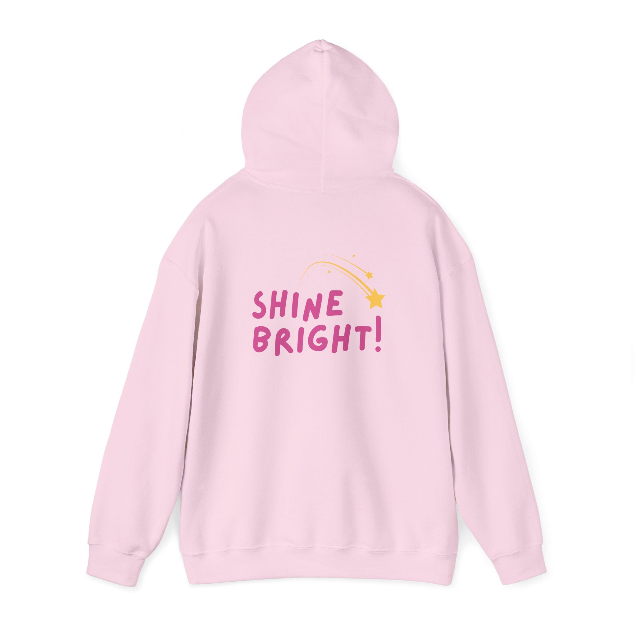 Hooded Sweatshirt - Ease Flow Fun with Shine Bright Design