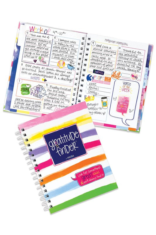 NEW - Faith-Based Gratitude Journal w Stickers 52-Week