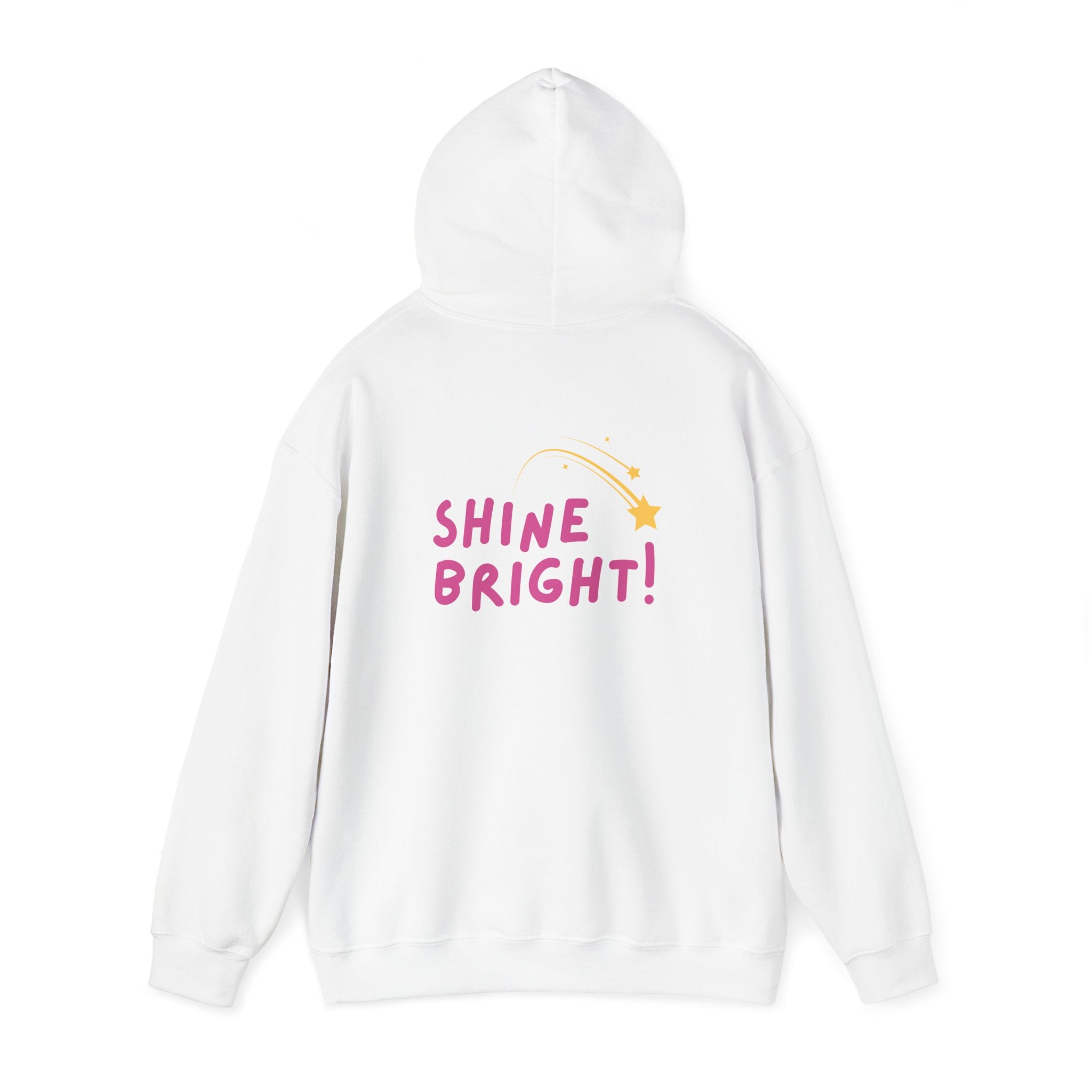 Hooded Sweatshirt - Ease Flow Fun with Shine Bright Design