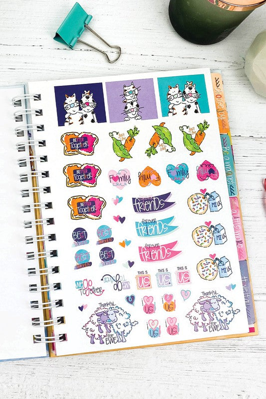 NEW - Gratitude Journal with Stickers Non-Dated 52-Week