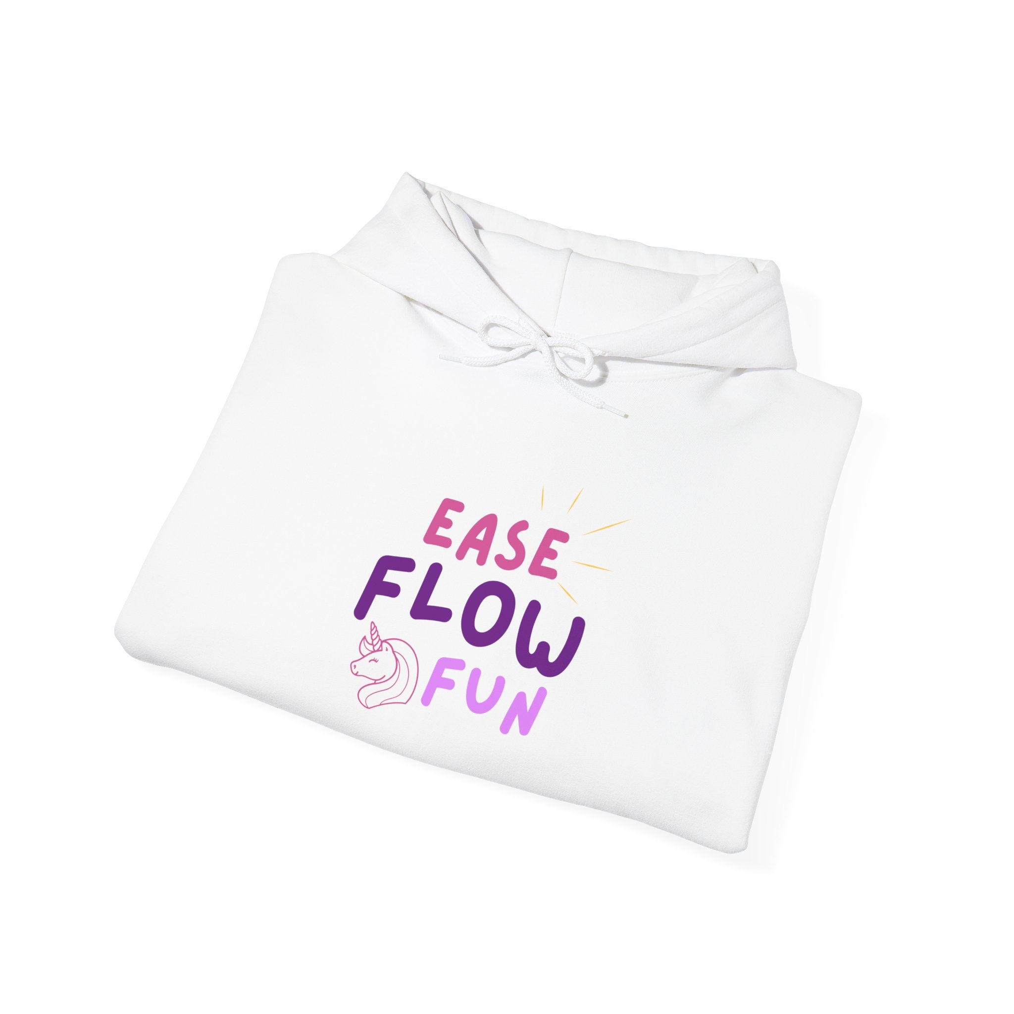 Hooded Sweatshirt - Ease Flow Fun with Shine Bright Design