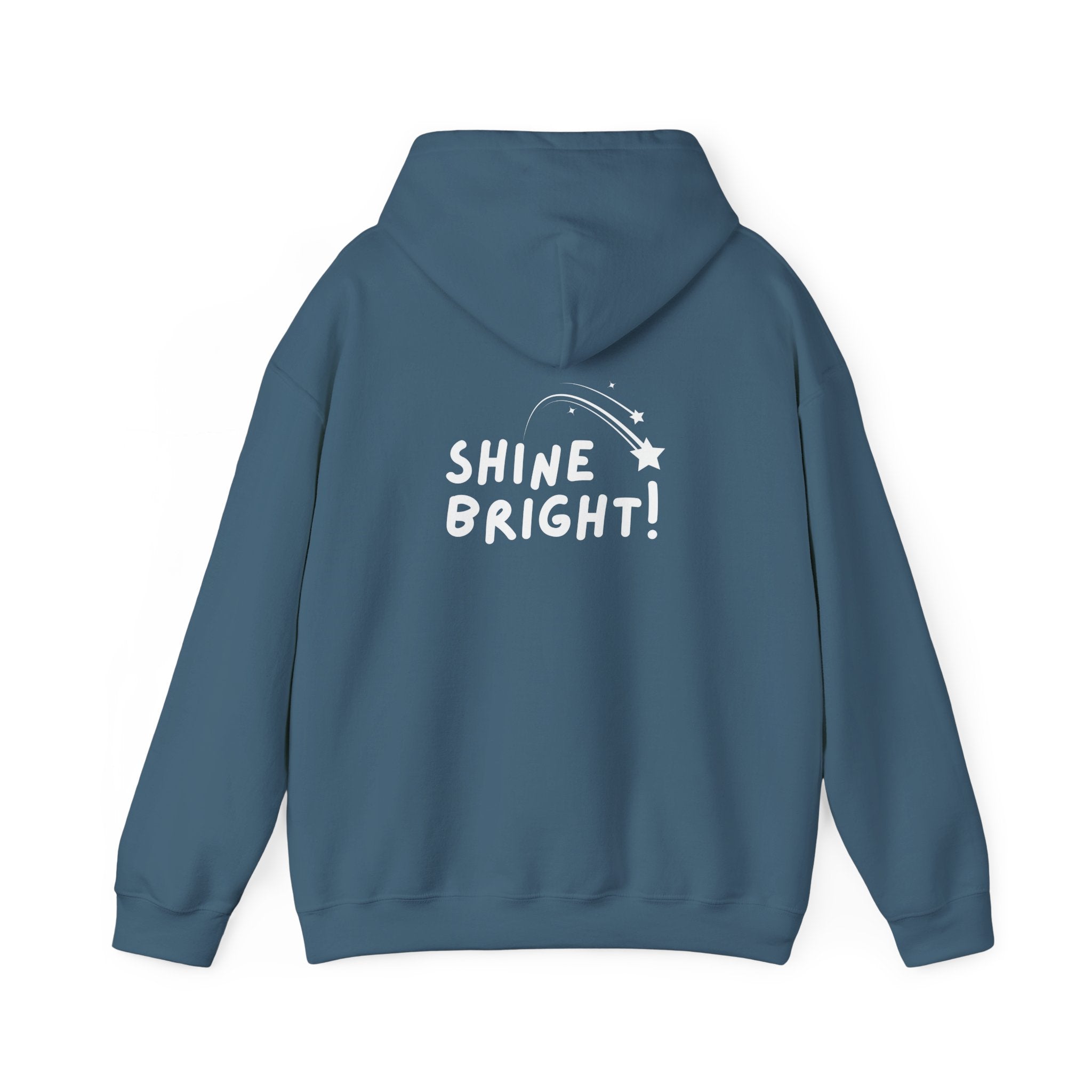 Hooded Sweatshirt - Ease Flow Fun with Shine Bright Design