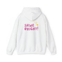 Hooded Sweatshirt - Ease Flow Fun with Shine Bright Design