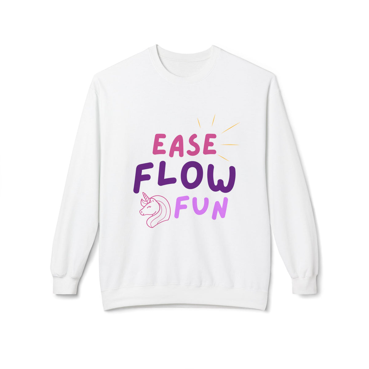 Softstyle Fleece Sweatshirt - Ease, Flow, & Fun Design