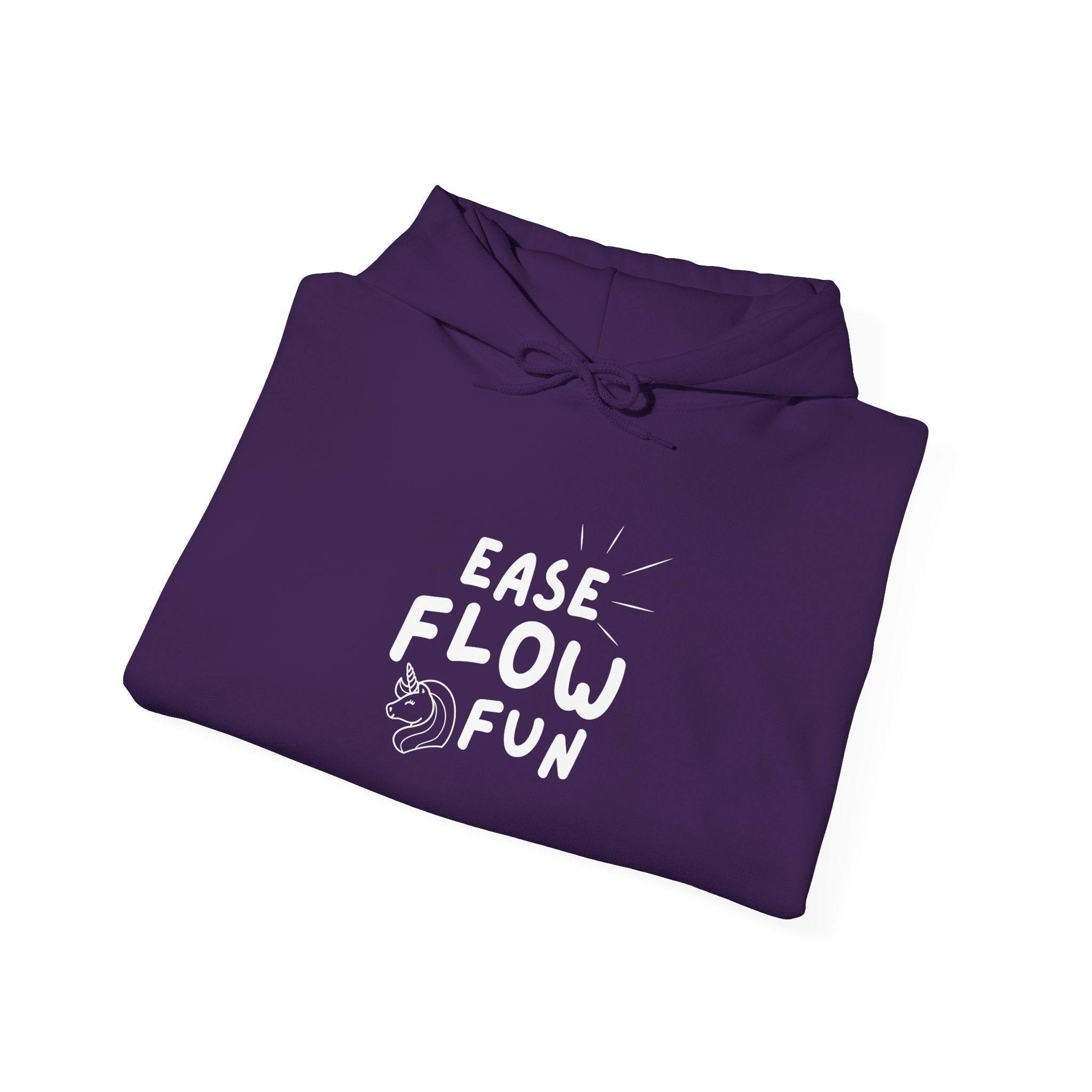 Hooded Sweatshirt - Ease Flow Fun with Shine Bright Design