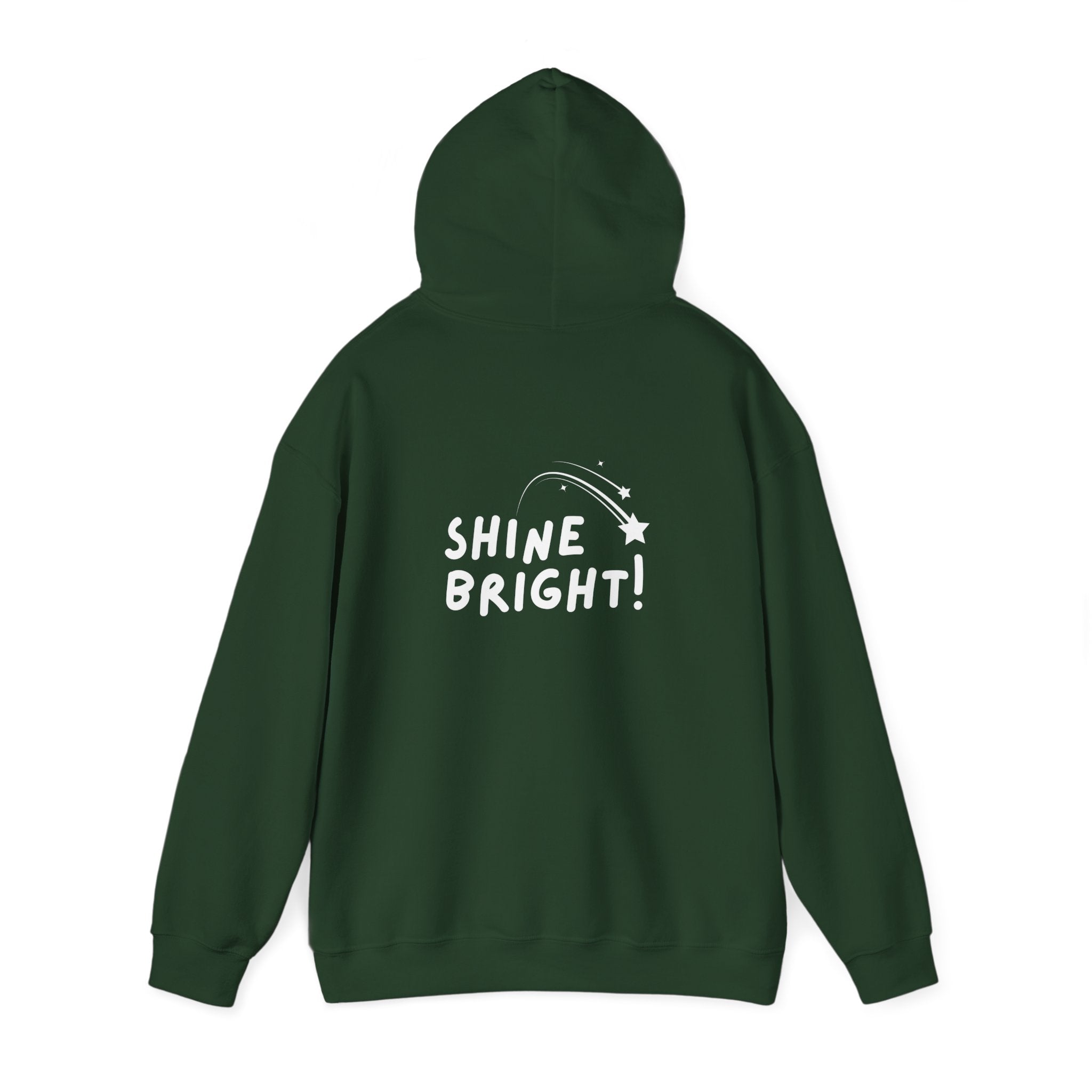 Hooded Sweatshirt - Ease Flow Fun with Shine Bright Design