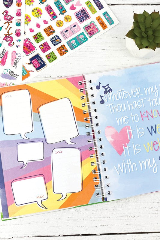 NEW - Faith-Based Gratitude Journal w Stickers 52-Week