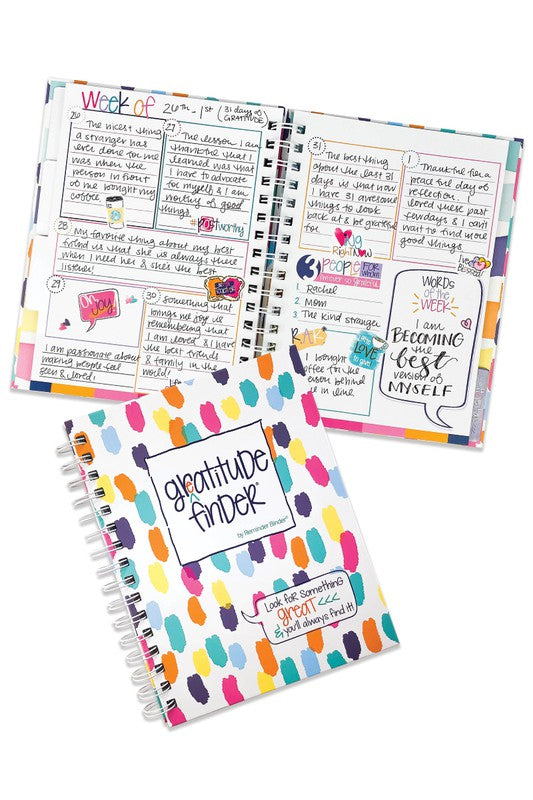 NEW - Gratitude Journal with Stickers Non-Dated 52-Week